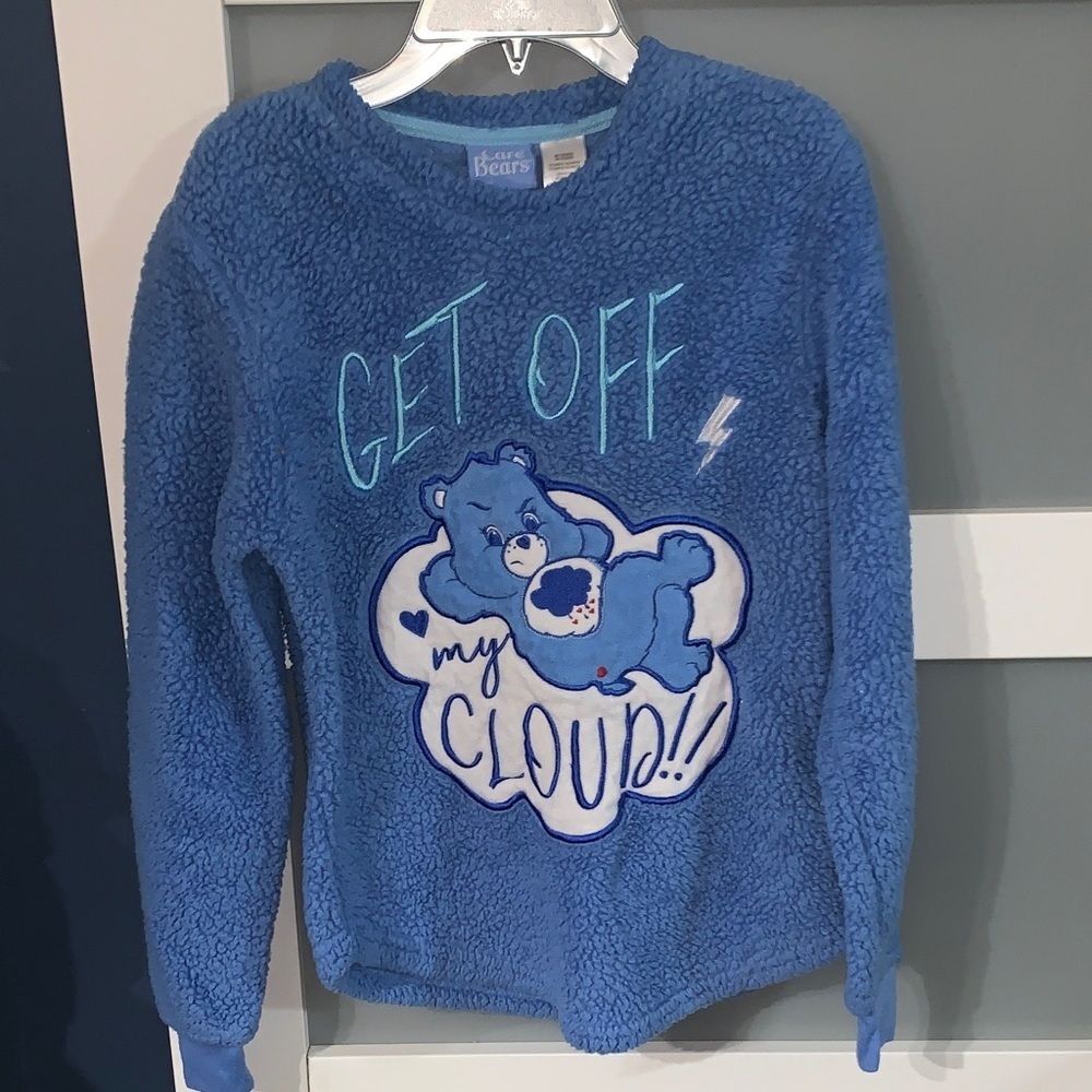 Care Bears Blue Sweater with Graphic Design
